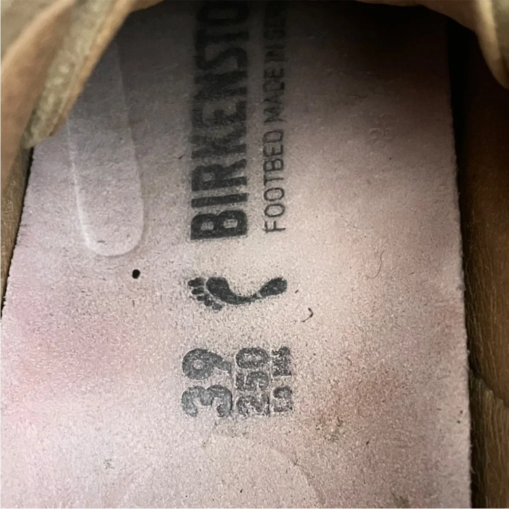 Birkenstock Bend Low Suede Lace Up Sneakers in Faded Khaki Size 39 US 8 Narrow